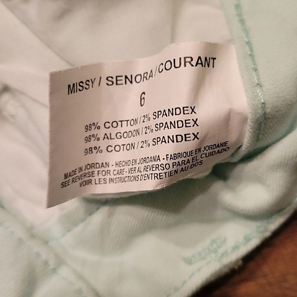 3/$30 NINE WEST Mint Lowrise Skinny Denim Jeans 28 x 27 - Picture 5 of 6